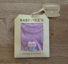 Best of Chums Baby Girl Tee Shirt.  Purple with Cupcake. 6-12 months - £9.98 GBP