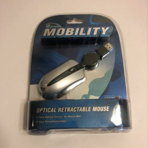 iConcepts Mobility Mini 4D Optical USB Retractable Cable Mouse - $4.94