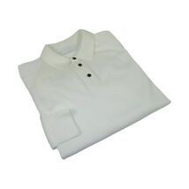 Men's Sweater Knit By BRANGO Turkey Polo Neck Cotton Blend 21228 White image 2