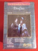 DON CARLO THE METROPOLITAN OPERA 1983 VHS 2-TAPE SET FACTORY SEALED VERD... - £19.46 GBP