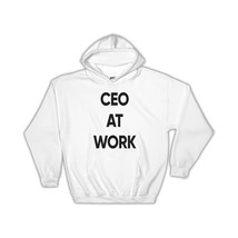 CEO At Work : Gift Hoodie Job Profession Office Coworker Christmas - £28.31 GBP