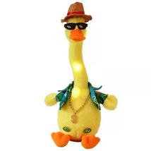 Dancing Singing Duck Plush Interactive Toy Recording Lighting Stuffed Toys A - £19.57 GBP