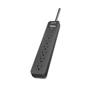 APC Surge Protector with Extension Cord 10 Ft, PE610, 6-Outlets, 1080 Joule, Lon - £29.73 GBP