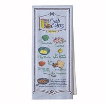 Old Bay Crab Cakes Recipe Kitchen Towel NEW Fast Free Ship - $16.95