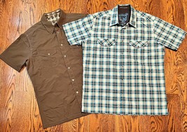 Lot Of 2 Kuhl Ionik Shirts Mens Medium Short Sleeve Summer Hiking - £33.70 GBP