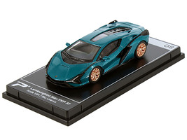 Lamborghini Sian FKP 37 Blu Uranus Blue Metallic Hypercar League Collection 1/64 - £14.67 GBP