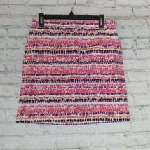 Ann Taylor Skirt Womens 2 Madison Skirt Stretch Cotton Multi-Print Pencil - £14.34 GBP