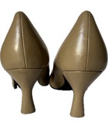 LINEA ROMA Camel Leather Pointed Toe Pumps Women&#39;s Shoe Size 8.5 - $16.83