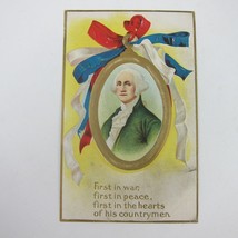 Postcard George Washington President Portrait Patriotic Embossed Antique Unpostd - £7.96 GBP