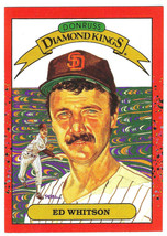 1990 Donruss #26 Ed Whitson San Diego Padres Diamond Kings - £1.65 GBP