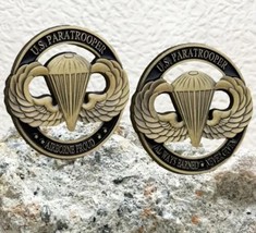 82nd Airborne Division U.S. Army Challenge Coin W Jump Wings Badge Paratrooper - $14.79
