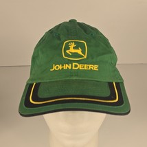 John Deere Unstructured Strapback Hat Cap Nothing Runs Like a Deer Black... - $14.71