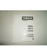 Yamaha Outboards 1996U 1997V 1998W Flat Rate Manual FACTORY OEM BOOK 96 ... - $41.01 CAD
