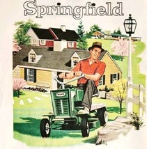 1958 Springfield Riding Lawn Mower Advertisement Agriculture Vintage DWPP17 - $19.99