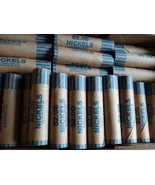 NF STRING &amp; SON PREFORMED CRIMPED NICKEL 50 WRAPPERS ROLLS NEW FOR 5 CENT - $124.33 MXN