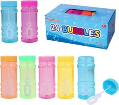 Bubbles 24 Pack Party Favor for Kids Bulk Bubble Solution Blowing Wand ~... - $27.00