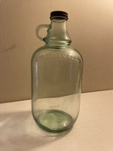 Vintage  Duraglass 1/2 Gallon Light Green Glass Jug W/ Hoop - $24.75