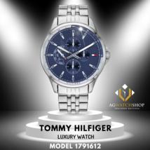 Tommy Hilfiger Hombres Cronógrafo Acero Inoxidable Esfera Azul 44mm Reloj 179... - £93.87 GBP