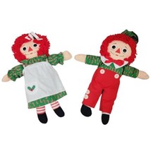 Playskool Raggedy Ann &amp; Raggedy Andy 12&quot; Rag Dolls 70227 - 1990 - £19.41 GBP