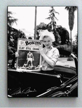 Framed Marilyn Monroe holding Muhammad Ali faux signed autograph Limited Edition - £15.16 GBP
