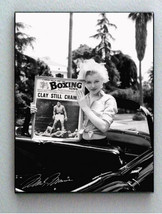 Framed Marilyn Monroe holding Muhammad Ali faux signed autograph Limited... - £14.98 GBP