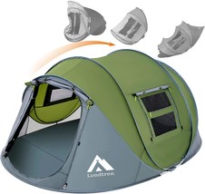 Easy Pop Up Tent For Four People With Waterproof Design And Automatic Setup And - £82.92 GBP