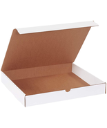 BOX USA White Literature Corrugated Cardboard Mailing Boxes, Pack of 50,... - £99.91 GBP