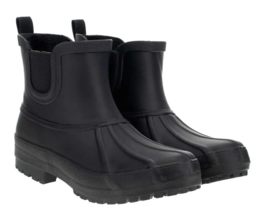 Chooka Ladies Chelsea Plush Lined Rain Boots Black 7 8 9 New - $29.00