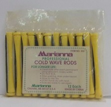 (Lot of 4 Packs) MARIANNA COLD WAVE Rods ~ Long Yellow 3/16&quot; ~ 12 Per Pa... - $11.88