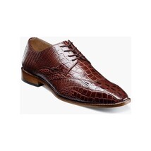 Stacy Adams Tristano Modified Bike Toe Oxford Shoes Cognac 25694-221 image 6