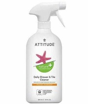 ATTITUDE Nature +, Hypoallergenic Daily Shower &amp; Tile Cleaner, Citrus Zest, 2... - £11.78 GBP