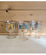 Southern Comfort Steam Ship Set of 3 Nautical Vintage Cocktail Glasses - $663.79 MXN