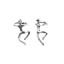 925 Sterling Silver Climbing Man Ear Cuff - £10.52 GBP