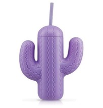 Lavender Purple Cactus Tumbler Cup with Straw - £9.49 GBP
