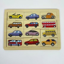 Wooden Vehicle Puzzle Montessori Matching Puzzle Game - $184.52 MXN