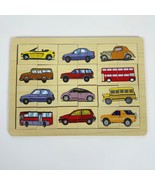 Wooden Vehicle Puzzle Montessori Matching Puzzle Game - $184.52 MXN