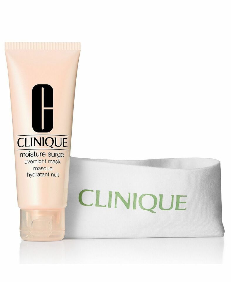 Clinique Moisture Surge Overnight Mask 2.5 oz/75 ml with Clinique Headband Set
