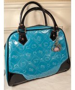 Hello Kitty Sanrio Loungefly Bowler Bag Purse Embossed Patent Leather Te... - $68.38 CAD