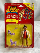 1988 Kenner Police Academy MR. SLEAZE &amp; FOOFOO DOG Action Figure in Blis... - £23.64 GBP