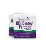10% Benzoyl Peroxide Non Soap Cleansing Bar - DermaHarmony 4oz - 2 Bars - $19.21