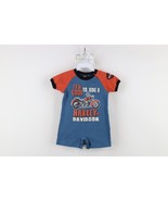Vintage Y2K Harley Davidson Baby Size 24M 24 Months Spell Out One Piece ... - $34.60