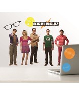 The Big Bang Theory Cast &amp; Logos Peel &amp; Stick Wall Stickers Decals Appli... - £7.66 GBP