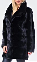 Midi Fur Coat Winter N.Y Size-L Black - $299.00