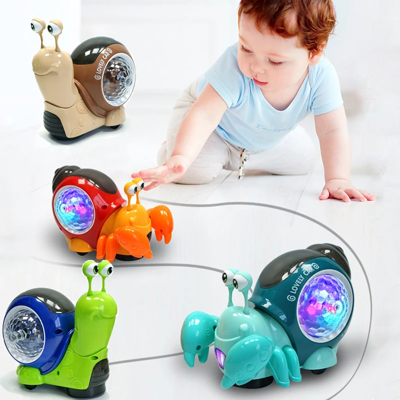 Baby Crawling Toy Electric Pet with Music LED Light Up Musical Toy Interactive - £16.88 GBP+