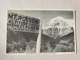 Vintage Postcard - Mt Robson Monarch of the Candian Rockies - Harry Rowed O&#39;Neil - £11.99 GBP