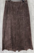 Nancy Bolen City Girl Skirt Womens 14 Brown Leather Suede Western Vintag... - £42.03 GBP