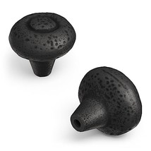 Hickory Hardware 10 Pack Solid Core Kitchen Cabinet Knobs, 1-1/2 Inch, Black ... - £38.76 GBP