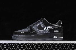 Air Force 1 Low Black “Fear of God Inspired” Custom Black Sneakers - $178.00