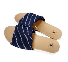 NWT Shade &amp; Shore Women Slip-on Kassidy Platform Slide Sandals, Navy, 10 - £10.82 GBP