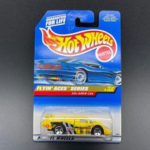 Hot Wheels Sol-Aire CX4 Car Yellow Diecast 1/64 Flyin Aces Series 739 Rear Opens - £5.70 GBP